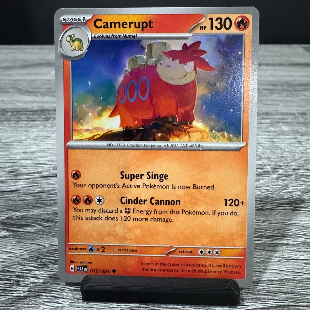 Pokémon | Paldean Fates #012/091: Camerupt (2024) - Collectible Trading Card